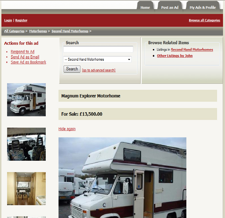 Camping Adverts.co.uk - Camping Classified Ads