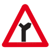UK Road Sign for warning Junction on bend ahead