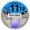 road tax disk